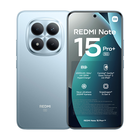 Xiaomi Redmi Note 15 Pro+ 5G Dual Sim 12GB RAM 512GB - Blue