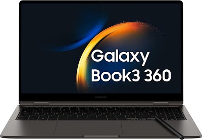 Samsung Galaxy Book 3 360 NP750QFG Touch 15.6" Renewed (Grade B) Core i5-1340P 8GB RAM 512GB SSD Drive GPU Integrated Black