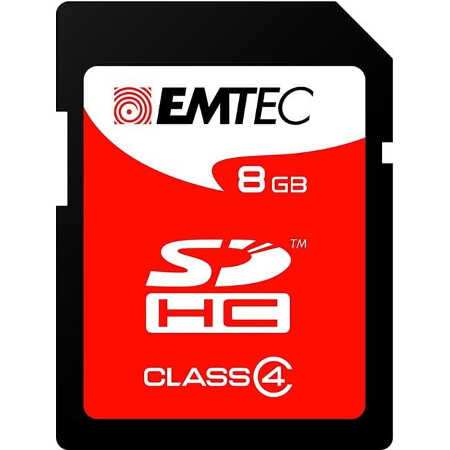 SDHC Memory Card Emtec EliteSilver, 8Gb, Class 4 ECMSD8GHC4 