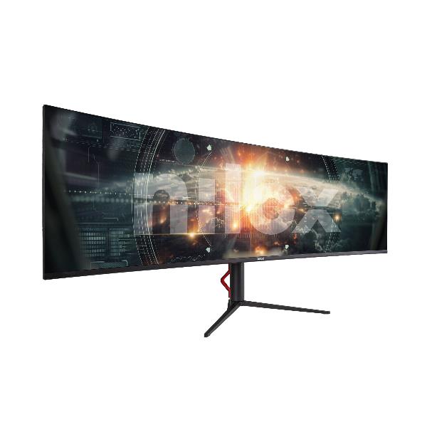 Monitor Desktop - NILOX TECH - Monitor Curvo 49" 144Hz/IPS/Dual QHD/HDMI/DP/65W USB-C