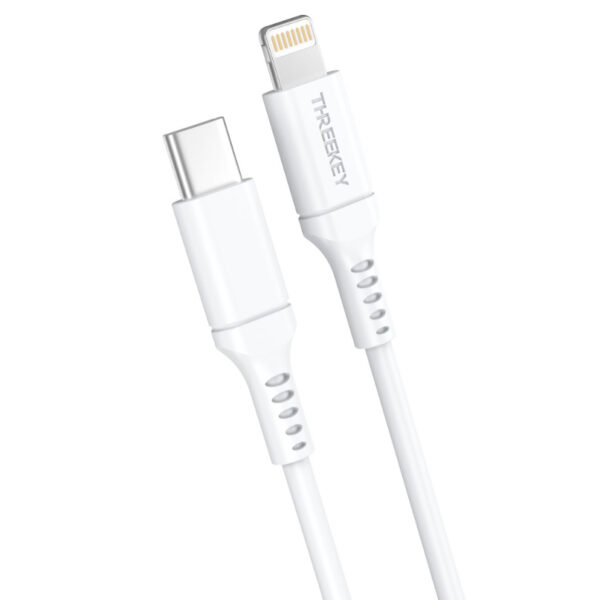 USB-C to Lightning Cable XO DESIGN TK04, 20W, 2A, 1m, White