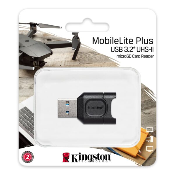 USB 3.1 Card Reader Kingston MobileLite Plus, microSD, Black