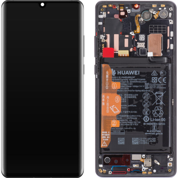 LCD Display Module for Huawei P30 Pro, with Battery, Black