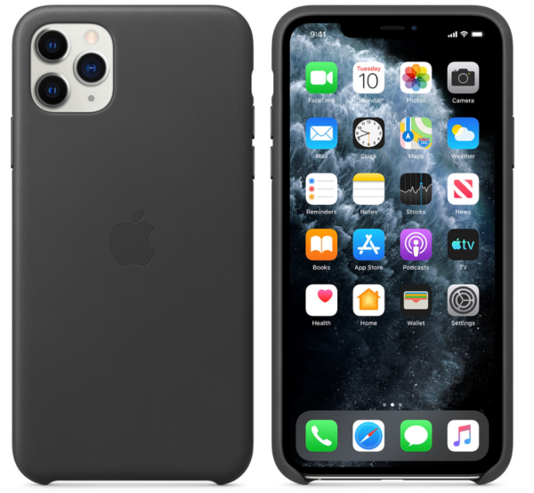 Leather Case for Apple iPhone 11 Pro Max, Black MX0E2ZM/A