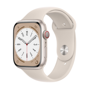 Watch Apple Watch Series 8 LTE 45mm Starlight Aluminium Case with Sport Band - Starlight