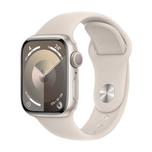 Watch Apple Watch Series 9 GPS 41mm Starlight Aluminium Case with Sport Band S/M - Starlight