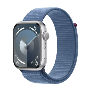 Watch Apple Watch Series 9 GPS 45mm Silver Aluminium Case with Sport Loop - Winter Blue