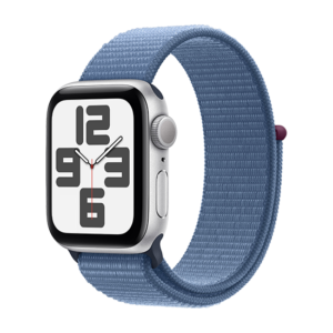 Watch Apple Watch SE2 (2023) GPS 40mm Silver Aluminium Case with Sport Loop - Winter Blue