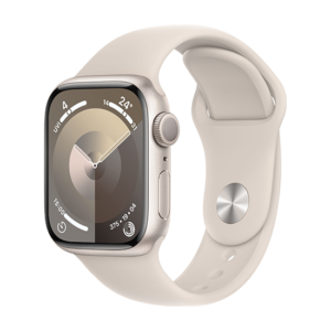 Watch Apple Watch Series 9 GPS 41mm Starlight Aluminium Case with Sport Band S/M - Starlight