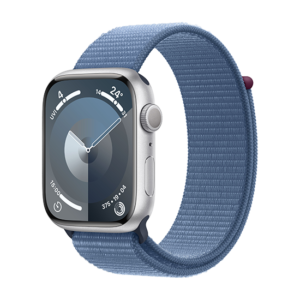 Watch Apple Watch Series 9 GPS 45mm Silver Aluminium Case with Sport Loop - Winter Blue