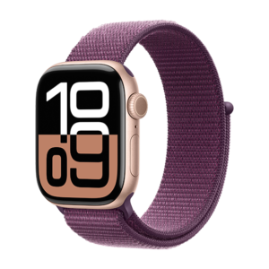 Watch Apple Watch Series 10 GPS 42mm Rose Gold Aluminium Case with Sport Loop - Plum