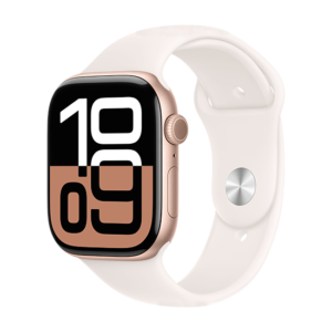 Watch Apple Watch Series 10 GPS 46mm Rose Gold Aluminium Case with Sport Band S/M - Light Blush