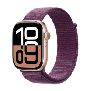 Watch Apple Watch Series 10 GPS 46mm Rose Gold Aluminium Case with Sport Loop - Plum