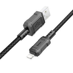 Cable HOCO Lightning 8-pin 2,4A Leader X94 black 6931474794239