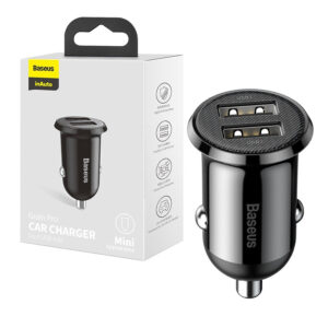 Car charger Baseus Pro 2x USB 4.8 A (CCALLP-01) black 6953156202009