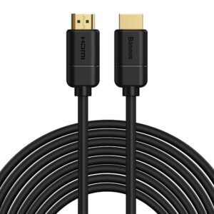 Cable HDMI Baseus 2.0 4K 30 Hz 3D HDR 18 Gbps 8 m (CAKGQ-E01) black 6953156222557