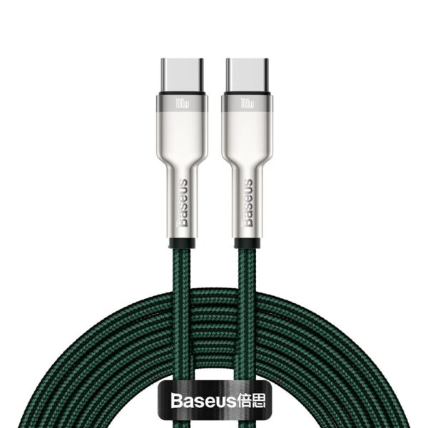 Cable Baseus USB Type C 100 W (20 V/5 A) 2 m (CATJK-D06) green 6953156202399