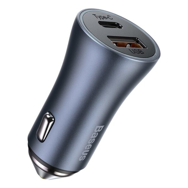 Baseus car charger Pro USB Type C/USB 40 W 3.0 4 + SCP FCP AFC (CCJD-0G) gray 6953156201934