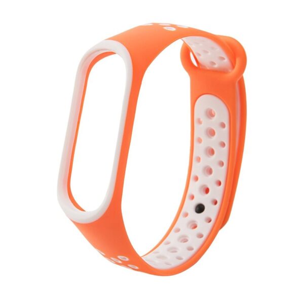 Silicone band Xiaomi Mi Band 4/Mi Band 3 Dots orange-white 9111201927995