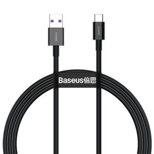 Cable USB Baseus Type C 66 W (11 V/6 A) SCP 1 m (CATYS-01) black 6953156205499