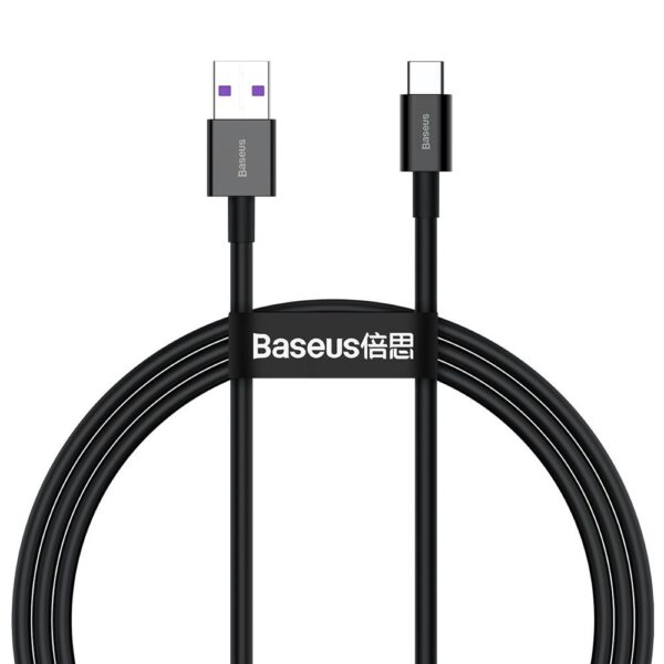 Cable USB Baseus Type C 66 W (11 V/6 A) SCP 1 m (CATYS-01) black 6953156205499