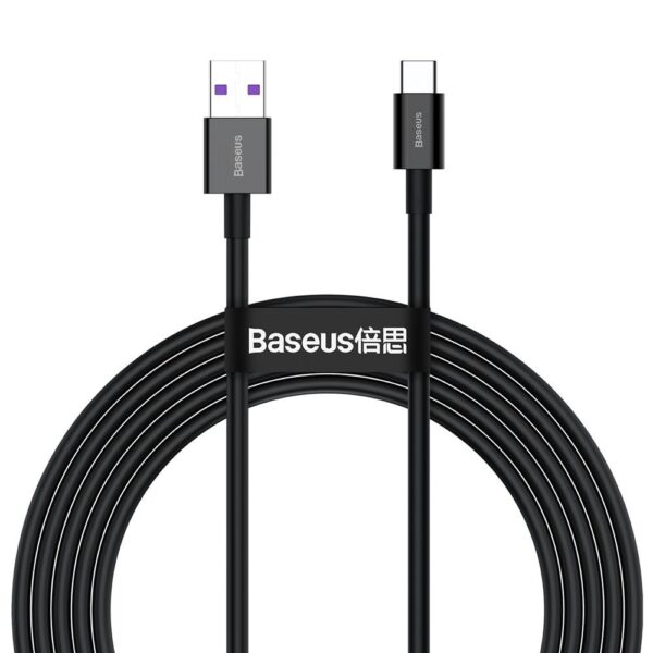 Cable USB Baseus Type C 66 W (11 V/6 A) SCP 2 m (CATYS-A01) black 6953156205512