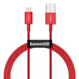 Cable USB Baseus 2.4 A 1 m (CALYS-A09) red 6953156205437