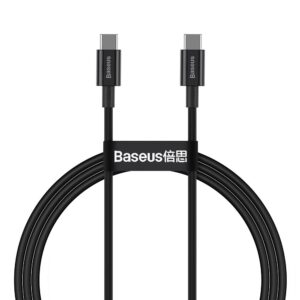 Cable USB Baseus Type C FCP 100W 5A 20V 1m (CATYS-B01) black 6953156208438