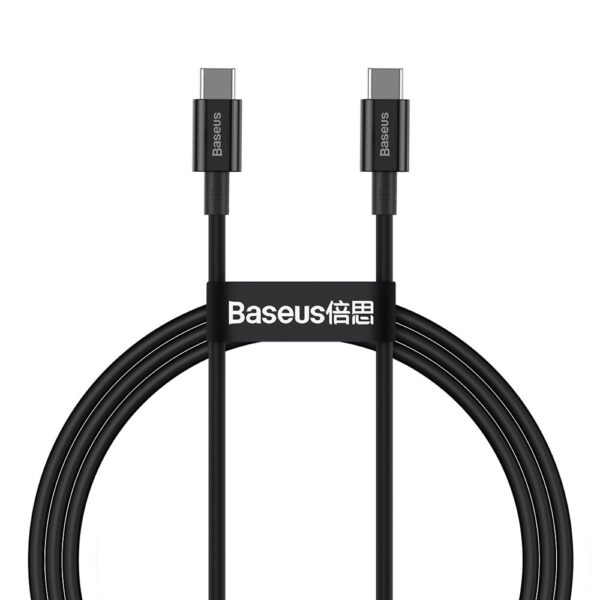 Cable USB Baseus Type C FCP 100W 5A 20V 1m (CATYS-B01) black 6953156208438