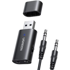 Transmitter Ugreen Bluetooth 5.0 wireless audio 3,5mm mini jack (CM523 60300) black 6957303863006