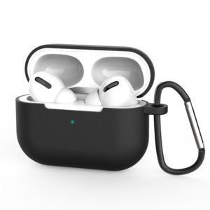 AirPods Pro silicone case with a carabiner black 9145576238509