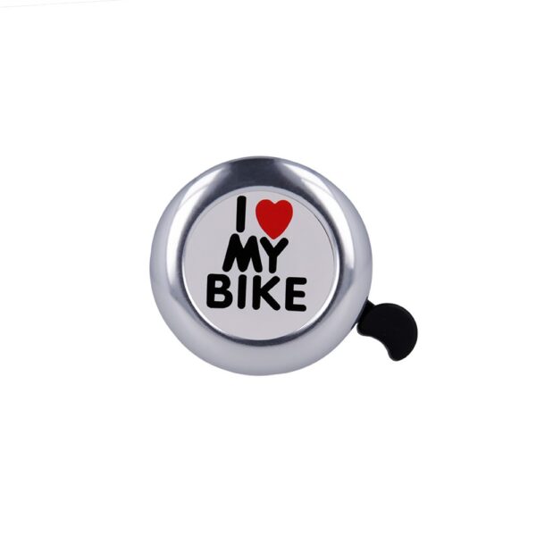 Bicycle bell I love my bike silver 5900495964458