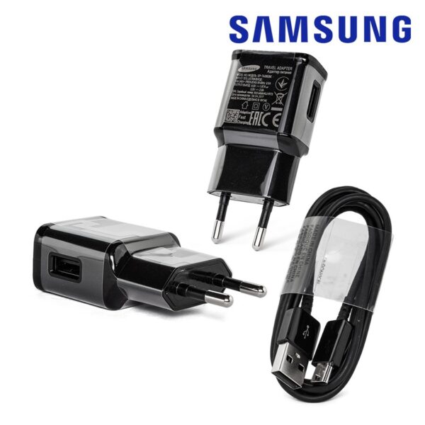 Travel charger Samsung EP-TA20EBE + 2A Type-C cable EP-DG950CBE 1m black BULK