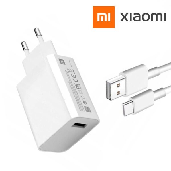 Travel charger Xiaomi MDY-10-EL Q3 27W + Type-C 5A cable white BULK