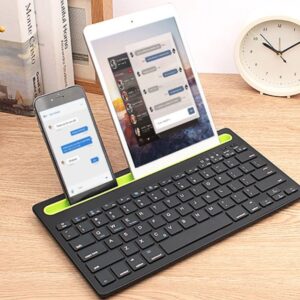 Wireless keyboard compatible with tablet, mobile phone black