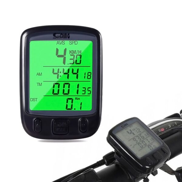 WATERPROOF CYCLING COUNTER WITH LCD 25 FUNCTIONS