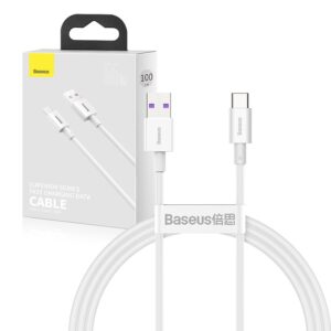 Cable USB Baseus Type C 66 W 6A 1 m (CATYS-02) white 6953156205505