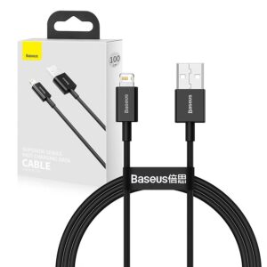 Cable USB Baseus 2.4 A 1 m (CALYS-A01) black 6953156205406