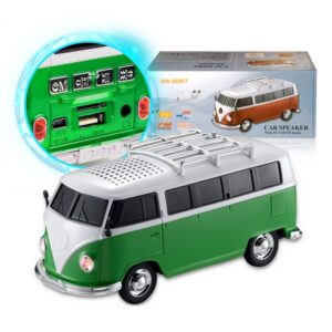 Mini bus bluetooth speaker green