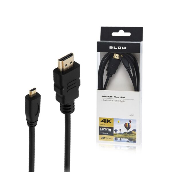 Cable BLOW HDMI - micro HDMI CLASSIC 3m