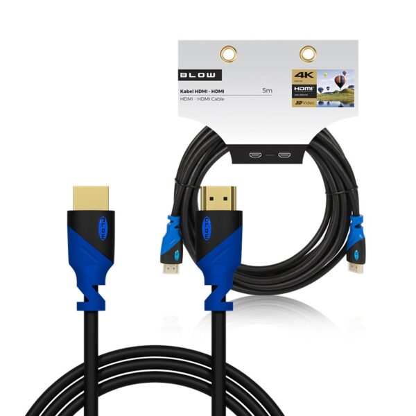 Cable BLOW HDMI - HDMI 5m 4K blue