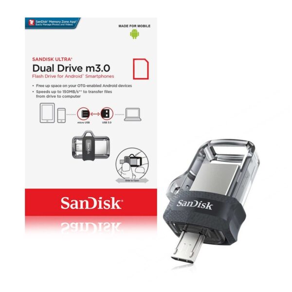 Pendrive SanDisk 64GB USB 3.0 i USB 2.0 dual drive 150MB/s 619659149642