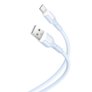 Cable XO NB212 USB - USB-C 1.0 m 2.1A blue 6920680827749