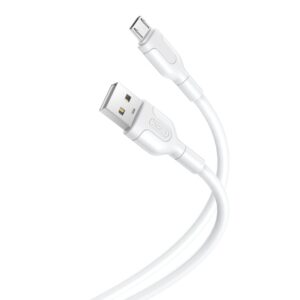 Cable XO NB212 USB - microUSB 1.0 m 2.1A white 6920680827794