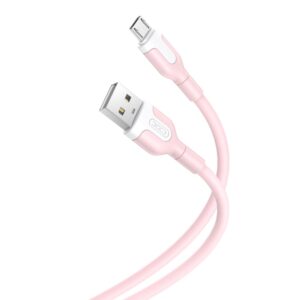 Cable XO NB212 USB - microUSB 1.0 m 2.1A pink 6920680827770