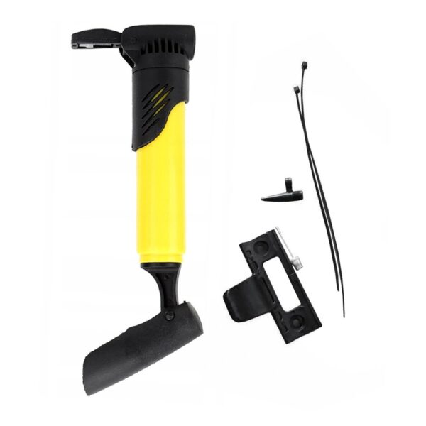 Bicycle pump black-yellow