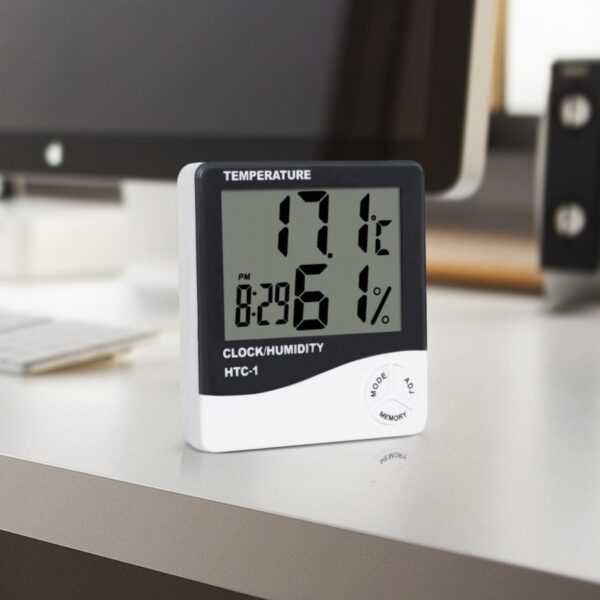 DIGITAL CLOCK THERMOMETER WEATHER STATION