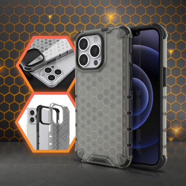 Back Case Honeycomb iPhone 13 Pro Max black 9145576213230