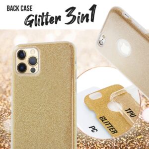 BACK CASE GLITTER 3IN1 Samsung S21 FE gold 5900495985583