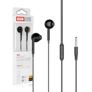 Wired earphones XO EP28 jack 3,5mm black 6920680872626